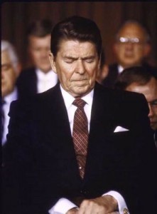 Reagan prays